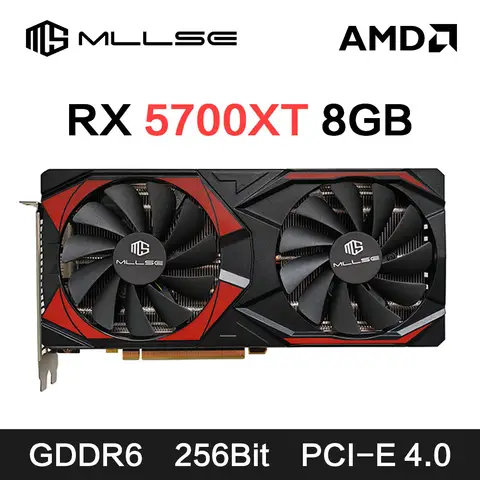 MLLSE AMD RX5700XT 8GB Graphics Card Placa De Video GPU GDDR6 256-bit 7nm Game Support Desktop CPU Video Card rx 5700xt 8gb