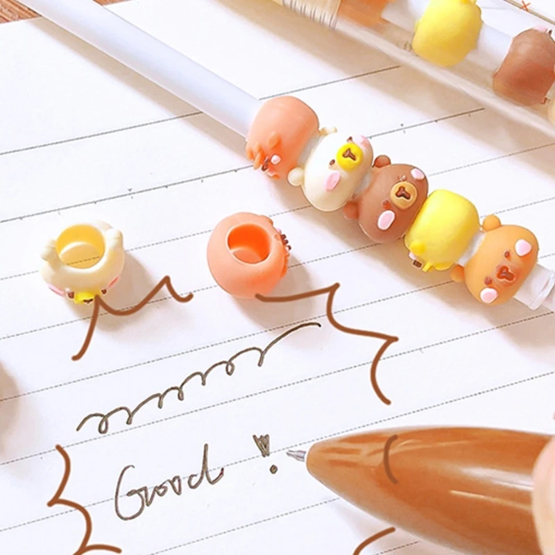 Cartoon gelpen schoolbenodigdheden kantoorbenodigdheden voor volwassen studenten schrijven