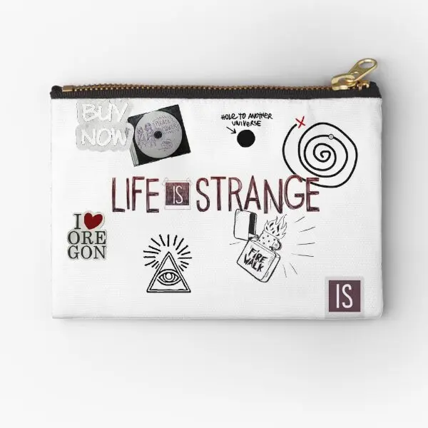 Life Is Strange Icons  Zipper Pouches Men Pocket Socks Wallet Key Packaging Women Bag Money Coin Cosmetic Pure Underwear Storage