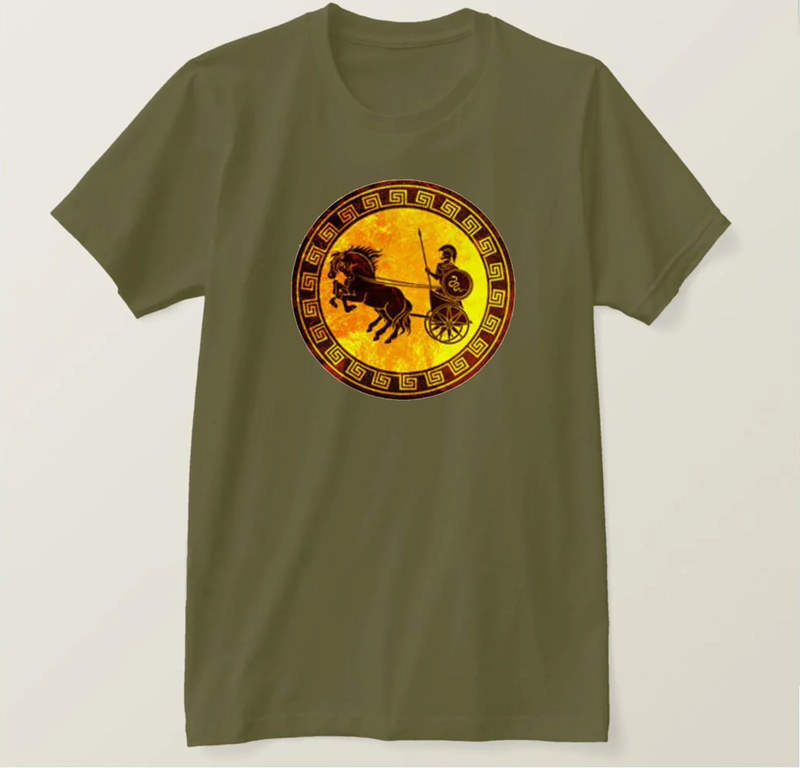 اليونانية الرومانية المصارع سبارتاكوس 300 كونان الحرب اليونانية أثينا تي شيرت 100% القطن س الرقبة الصيف قصيرة الأكمام عادية قميص رجالي