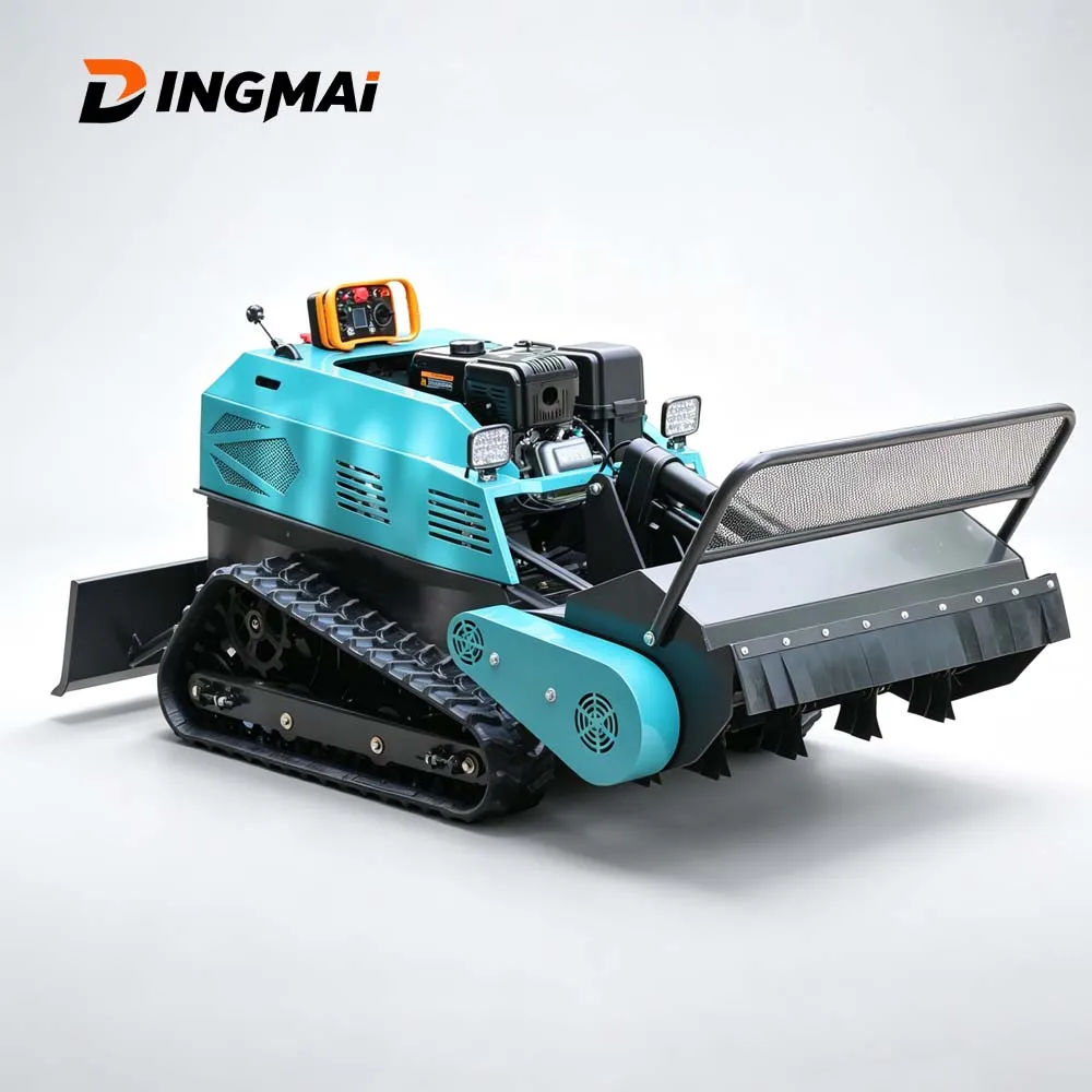 Customized Commercial Tracked Brush Cutter 2000W Generator Wide Cutting Width For Mountain Region Farmland Weeding Customizable
