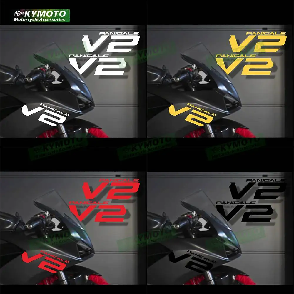 For V2 Panigale V2 2020 2021 2023 2024 Motorcycle Accessories Rectification Left and Right Stickers Decals Stickers Full Car Set