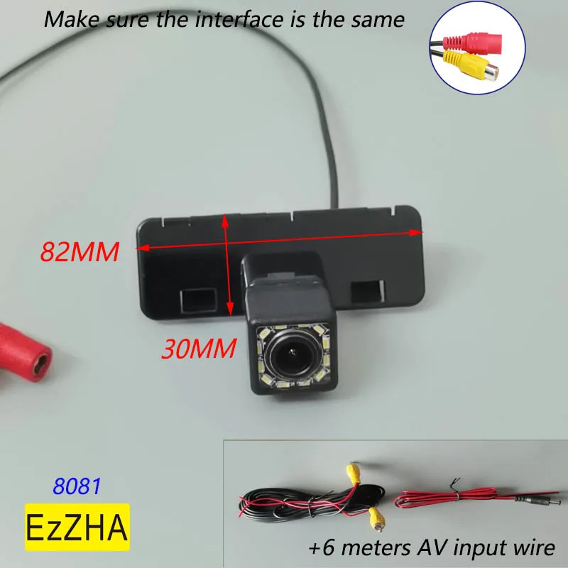 EzZHA CCD HD  4 8 12 led light Rear View Camera For Suzuki Swift 2004 2005 2006 2007 2008 2009 2010 Car Parking Accessories