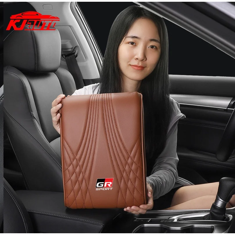 

Car Central Armrest Pad Auto Center Console Arm Rest Seat Box Mat-Cushion Pillow Cover Vehicle For Toyota GR Sport Accessories