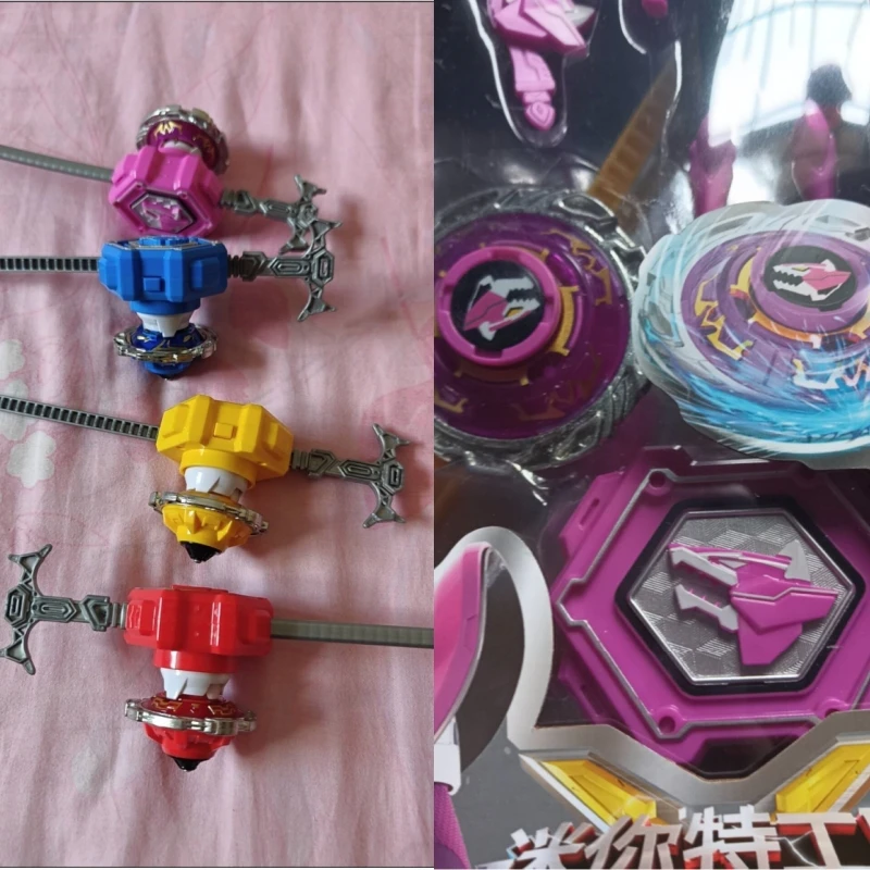 NUEVA peonza Original Mini Force Pull-String - Juguete de batalla Max y Lucy para niños |   Modelo de regalo para niños Juguete Gfit para fanáticos