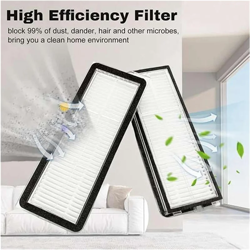 AD24 استبدال طقم قطع غيار ل Roborock Qrevo Curv/P20 Pro فرشاة جانبية رئيسية فلتر Hepa ممسحة القماش أكياس الغبار فراغ المرفقات