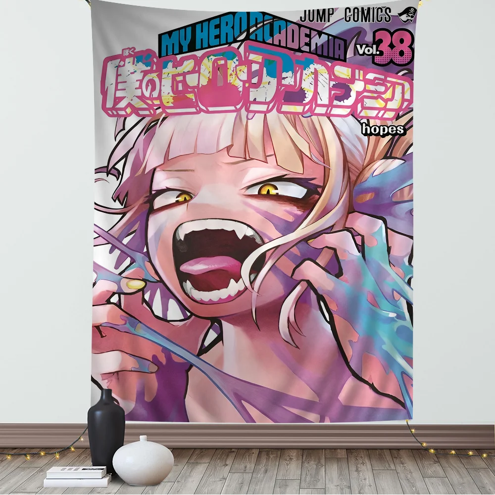 Himiko Toga Boku No Hero Academia Hanging Bohemian Tapestry Bohemian Wall Tapestries Mandala Kawaii Room Decor