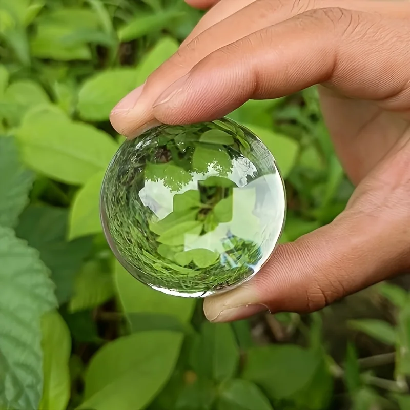 واضح عدسة غلوب كريستال كرة زجاجية حامل 40-80 مللي متر Lensball ل المجال التصوير الديكور ديكور غرفة المنزل كرات الزخرفية