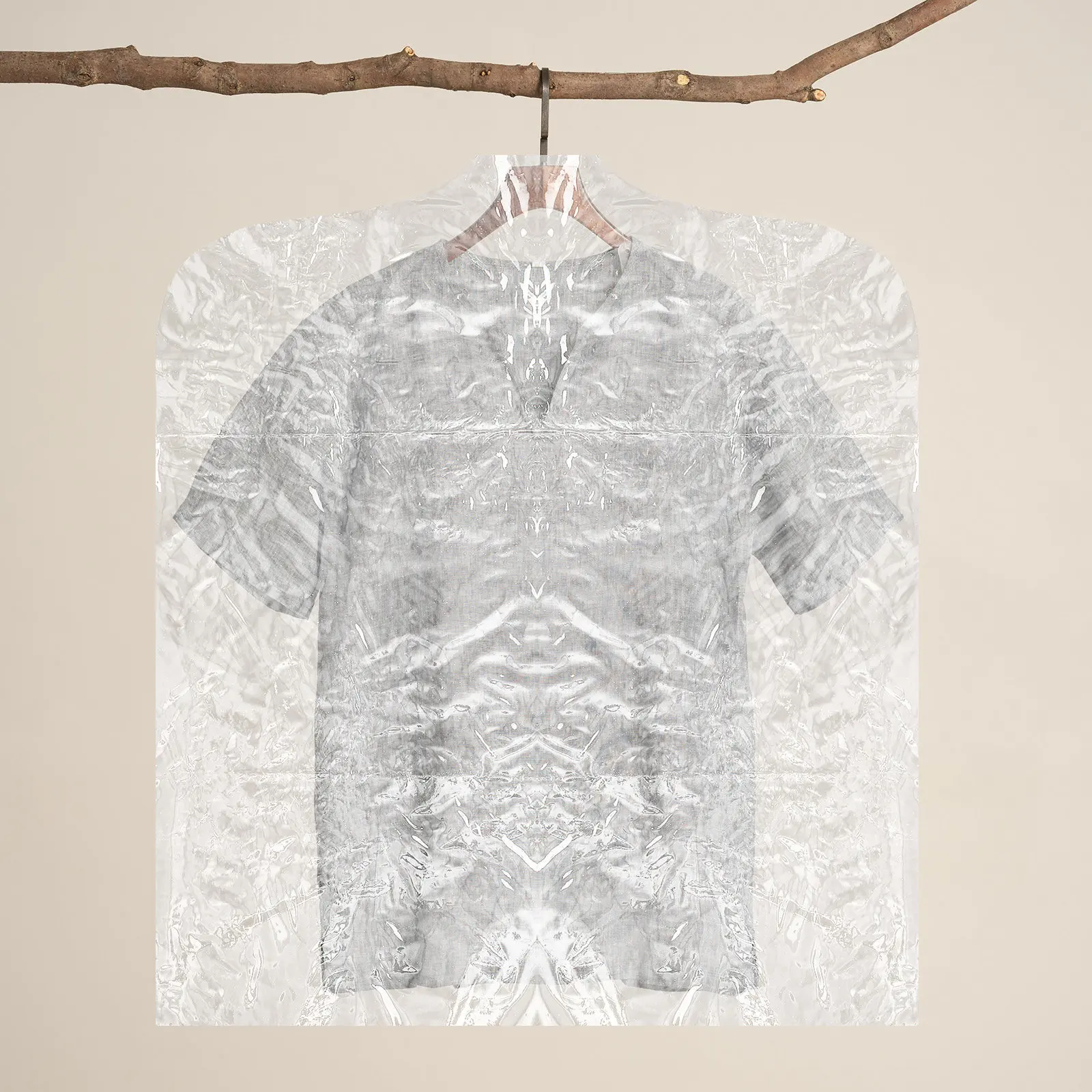 

Clear Plastic Garment Rack Cover for Dustproof Clothing Storage with Zipper Design Foldable Suit Cover Bag for Closet Wardrobe