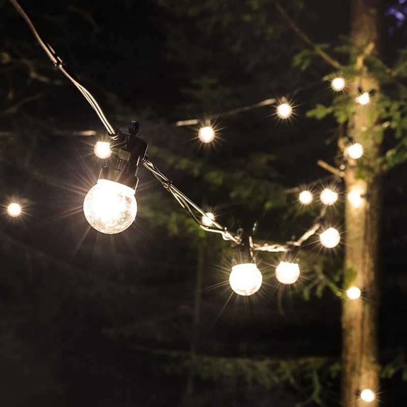 Led G50 String Lights Outdoor Voor Kerst Slinger Decoratie Licht Fairy Gloeilamp Bruiloft Lamp Voor Tuin Gemakkelijk Te Gebruiken