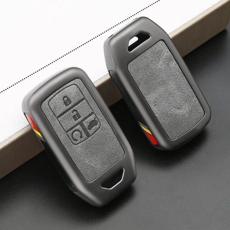 Zinc Alloy Key Cover Case for Honda Civic 10th Gen/Accord/UR-V/Inspire/XR-V/Breeze/CR-V/Lingpai/Vezel - Protective Key Fob Shell 5