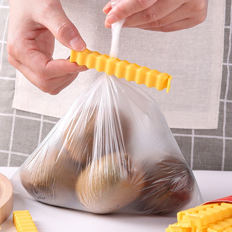 12 Stück Kartoffelförmige Tragbare Küchen-Aufbewahrungsclips, Snackbeutel-Verschlussclips, ABS Magnetisches Versiegelungswerkzeug – Detail 3
