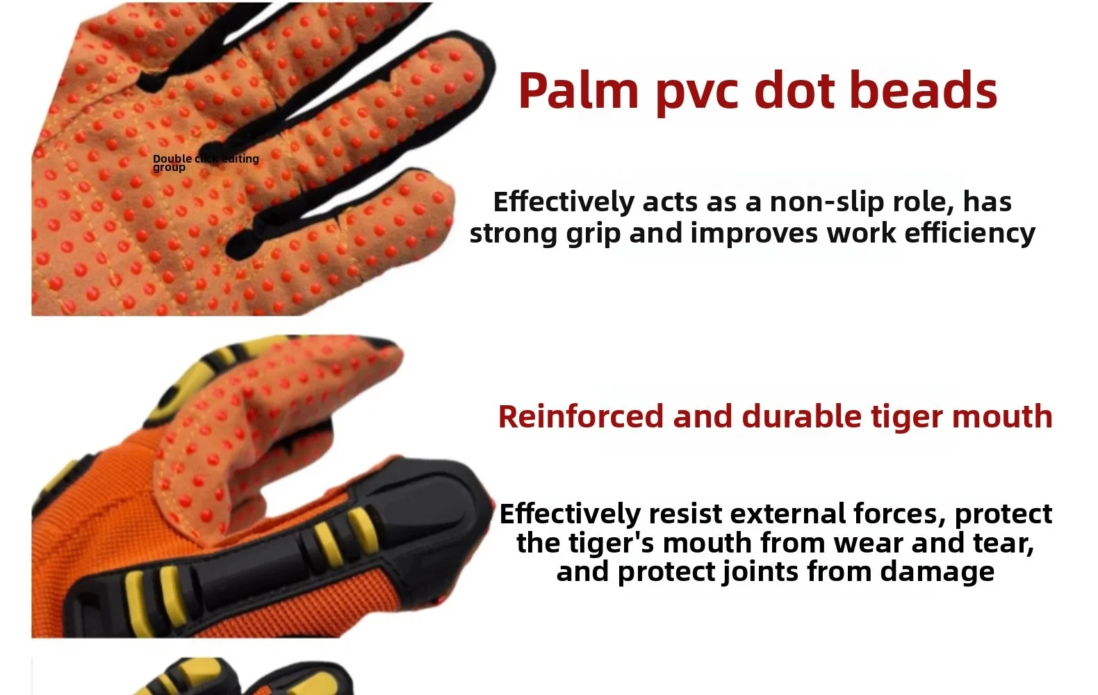 قفازات ميكانيكية معتمدة من CE ومضادة للطعنة ومضادة للتصادم ومقاومة للقطع والإنقاذ من الحرائق قفازات امتصاص الصدمات TPR