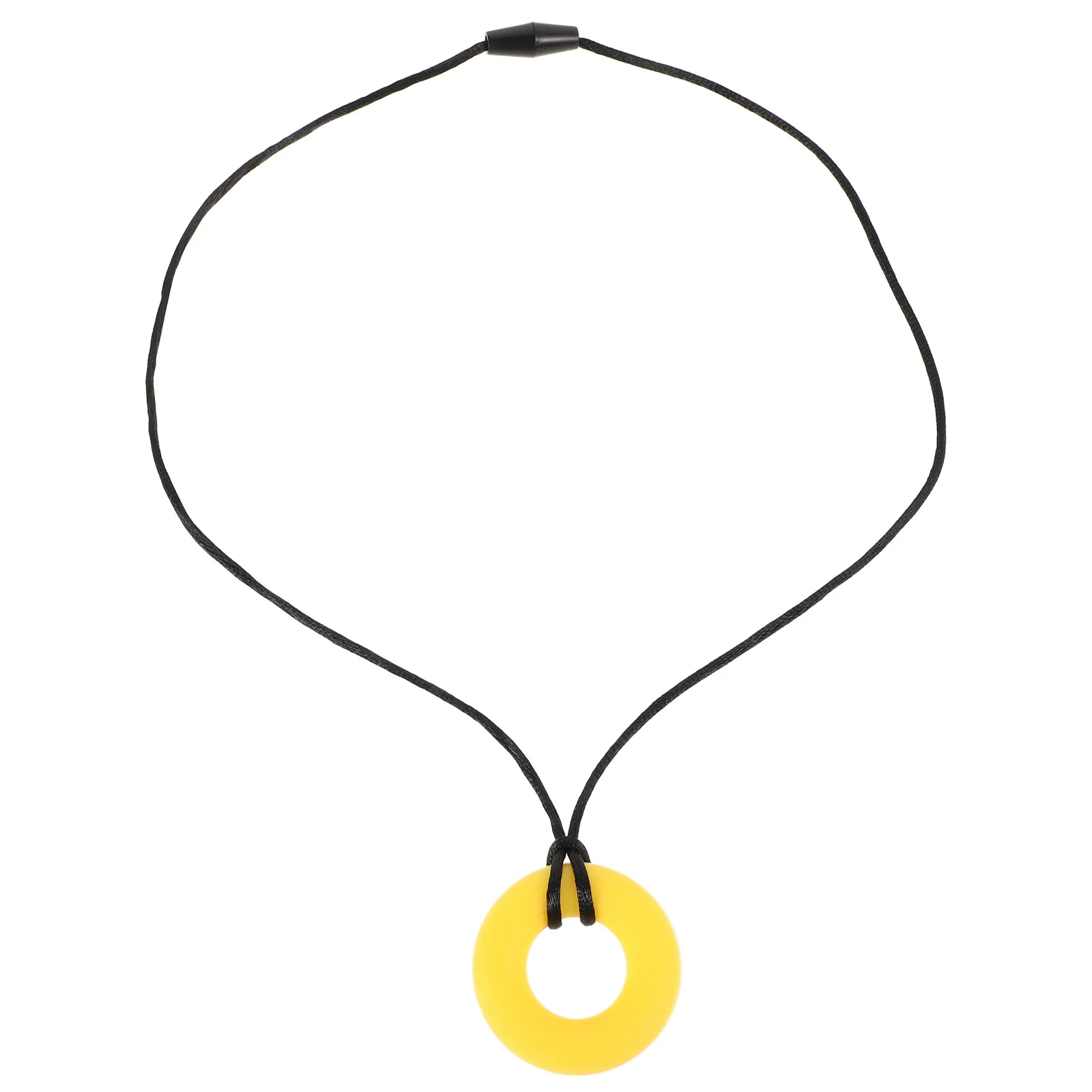 

Sensory Chew Necklace Sturdy Silicone Pendant for Kids Boys Girls Chewing Aid Focus and Gum Relief