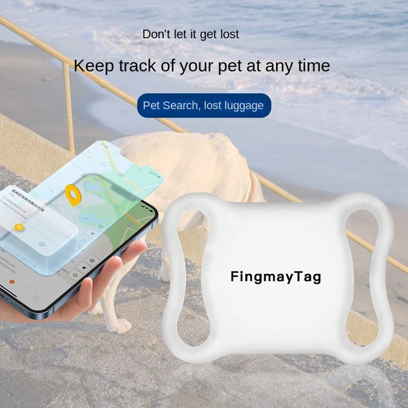 FULL-Smart Gps Tracker Cat Dog Waterproof Cat Locator Mini Gps Tracker Anti-Lost For Android/Ios Bluetooth Locator