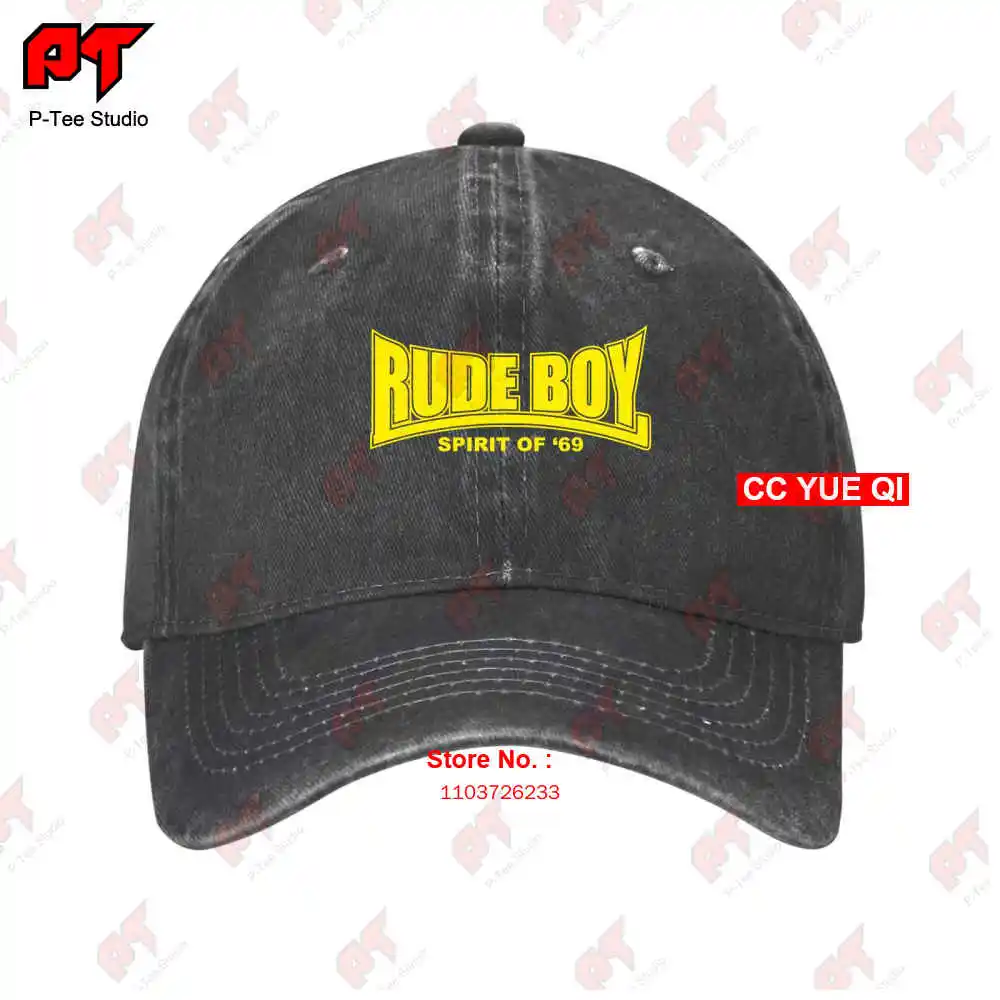 Rude Boy Spirit Of 69 Oi Ska Punk Skinhead Baseball Caps Truck Cap Y2AB