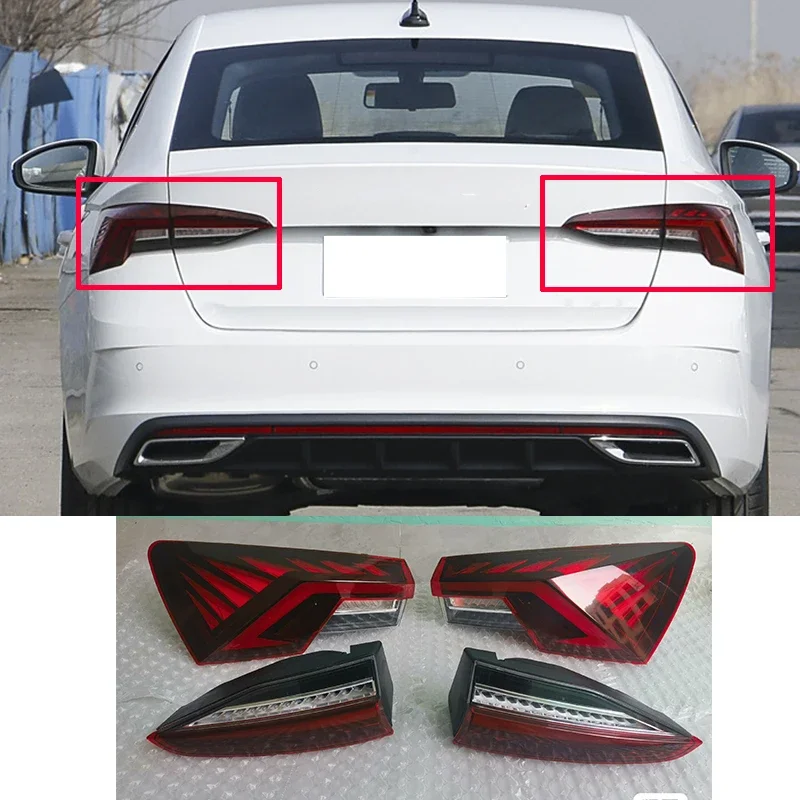 FIT For Skoda Octavia liftback Octavia Pro 2021-2023 Rear tail light turn signal trunk tail door light brake light