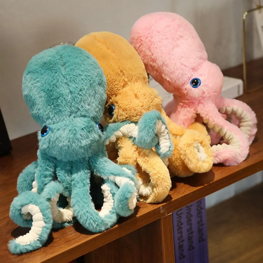 นุ่มเหมือนจริง Octopus Plush ของเล่นจําลองน่ารัก Octopus ตุ๊กตาของเล่นน่ารักสร้างสรรค์ตุ๊กตาสัตว์ตุ๊กตาเด็ก