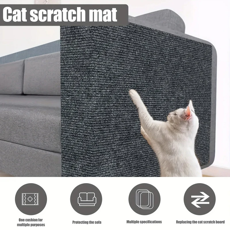 Cat Crawling Mat Anti Cat Scratch Sofa Grinding Climbing Frame Sofa Protection Self-adhesive Carpet Cats Scratch Board Cats Toys