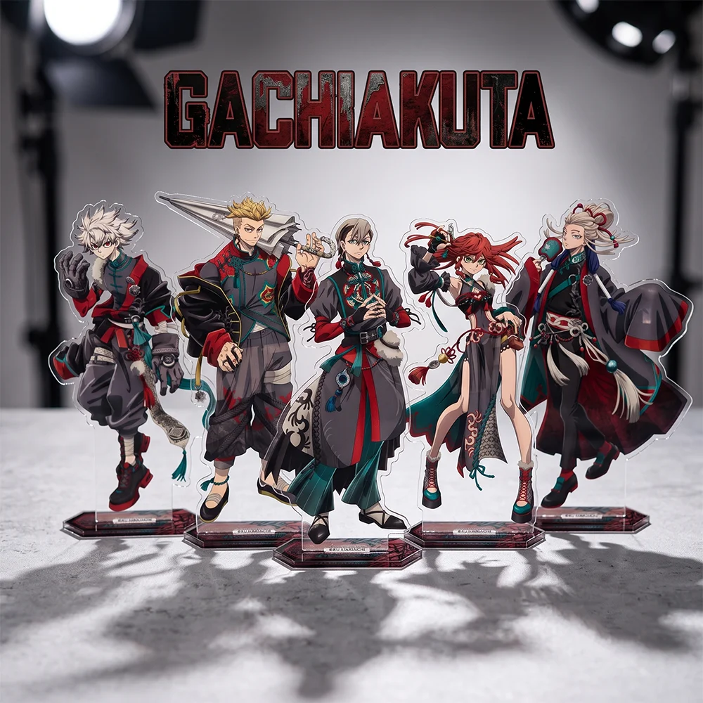 Image of Gachiakuta Rudo Enjin Riyo Zanka Deep Oriental 10&15CM Doppelseitiger Acryl-Stand-Schlüsselanhänger 2026 Neuer Anime-Stand Desktop-Display