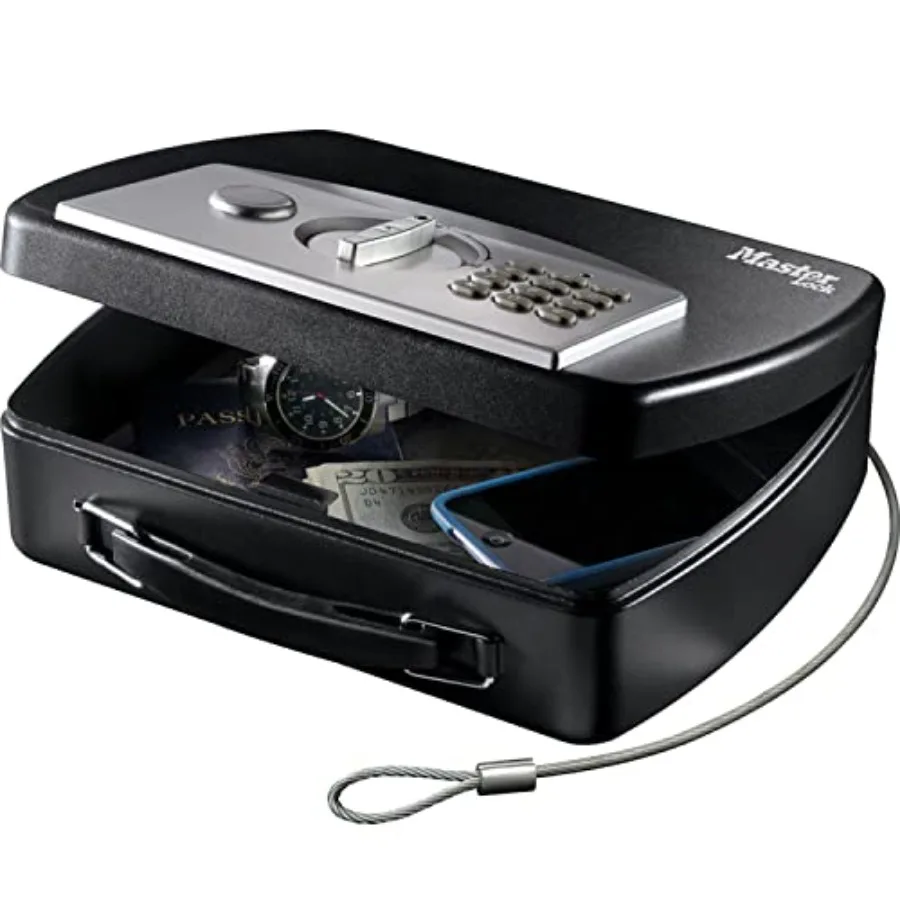 

Compact Portable Safe Combination with Cable Black/Grey