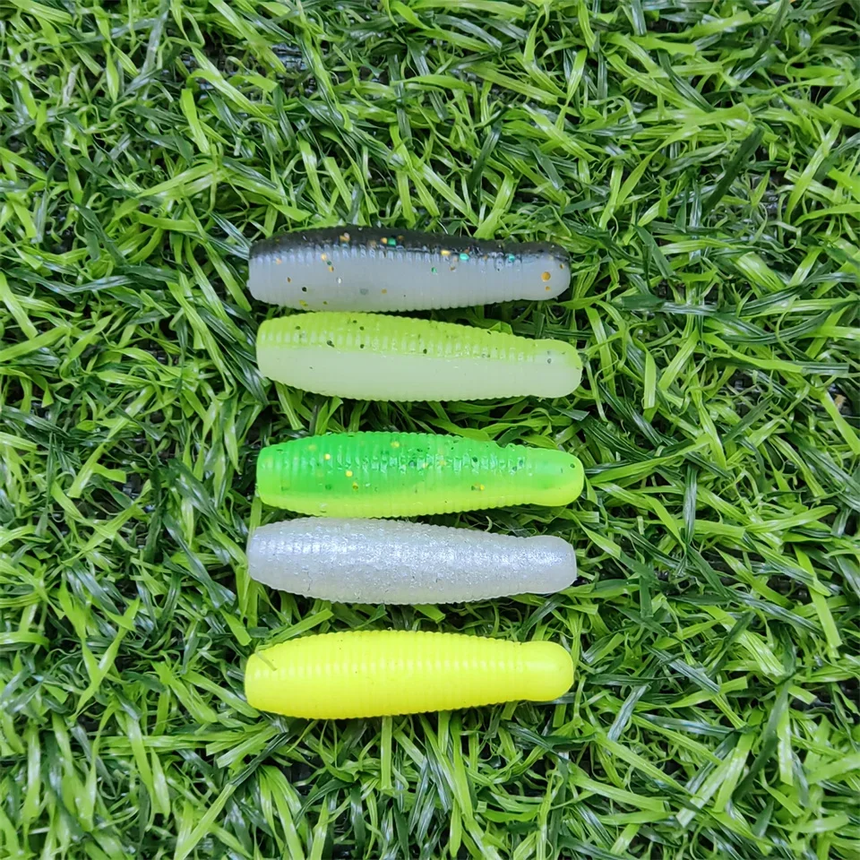 Mukun neue 20 stücke sinkende weiche Köder Wurm Angel köder 30mm 40mm 50mm künstlicher Wobbler hochela tischer Silikon köder – Detail 2