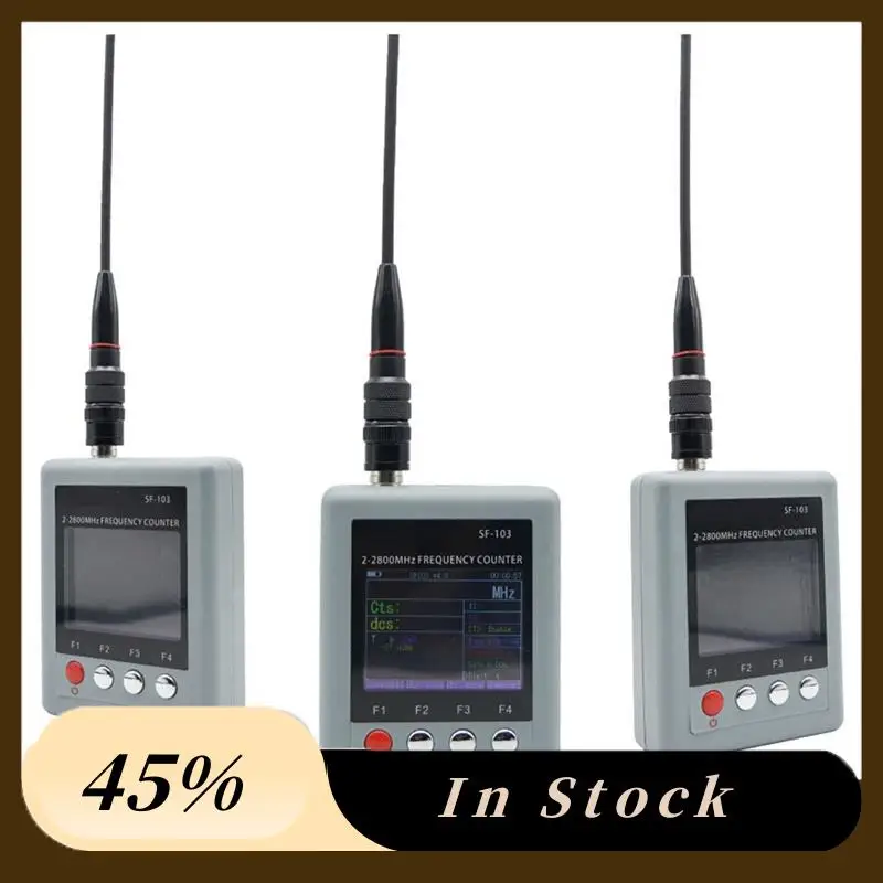 

The New SF-103 Frequency Counter DMR Digital Signal Testable 2Mhz-2800Mhz CTCSS/DCS Frequency Meter US Plug