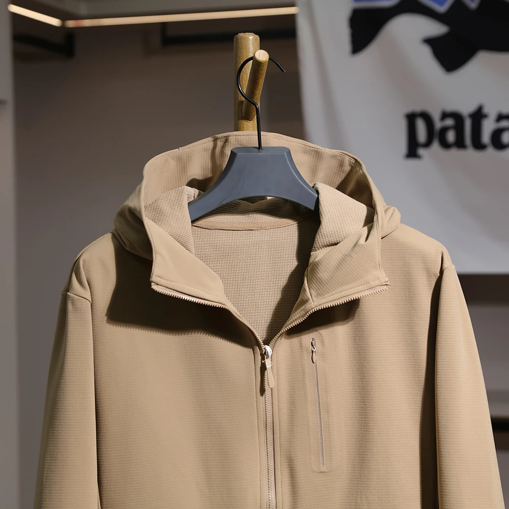 

Мужская куртка с капюшоном Outdoor Tech Fce, мягкая теплая бархатная элитная осенне-зимняя универсальная термомужская одежда