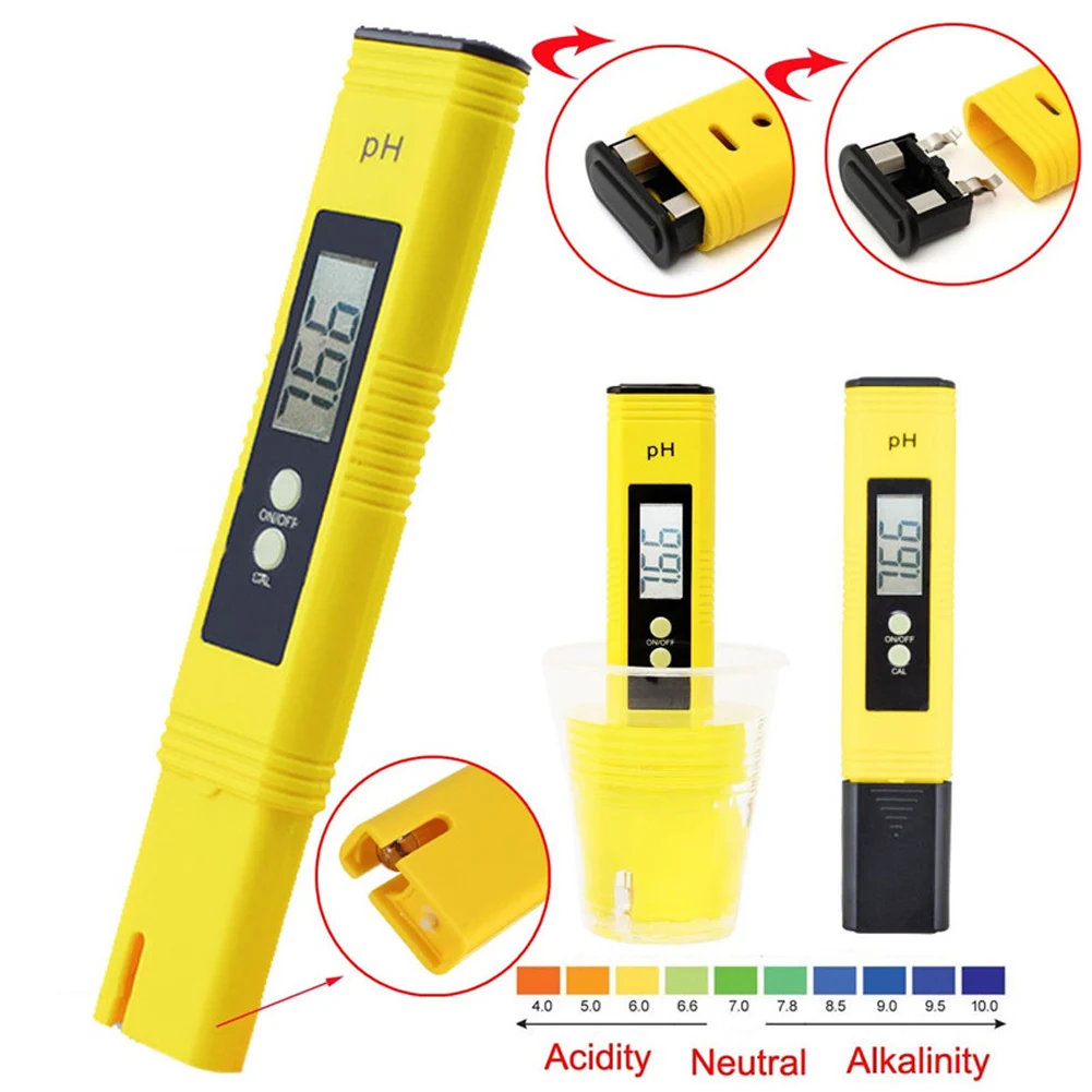 

Digital PH Pen High Precision Acidity Measuring Meter Portable Durable Waterproof Multi-function Practical for Aquarium Pool