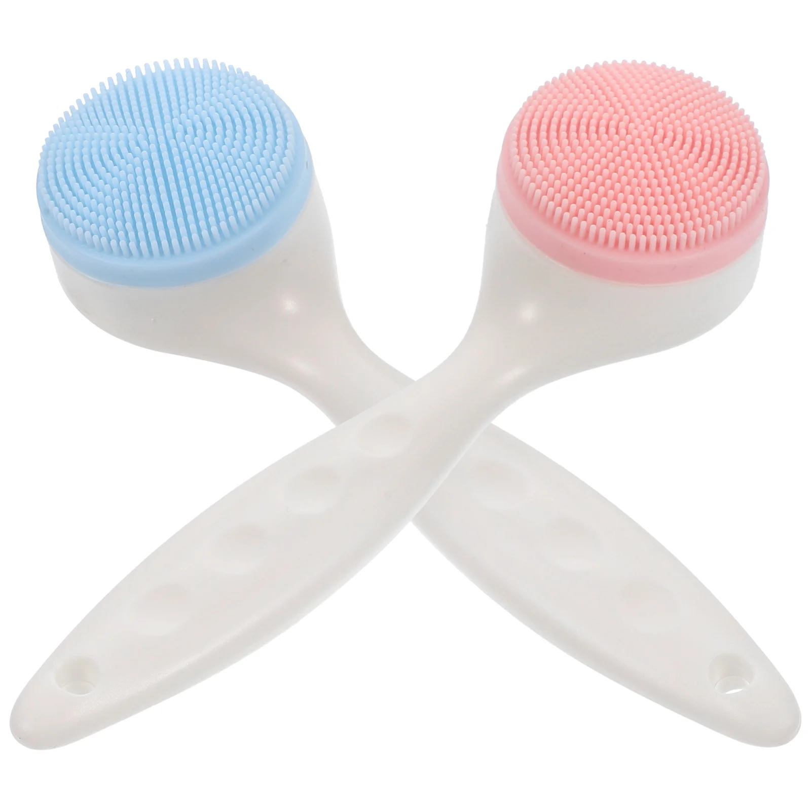 2 pezzi spazzola per il viso in silicone spazzola per la pulizia del viso morbido massaggiatore non abrasivo detergente profondo adatto per neonati adolescenti anziani