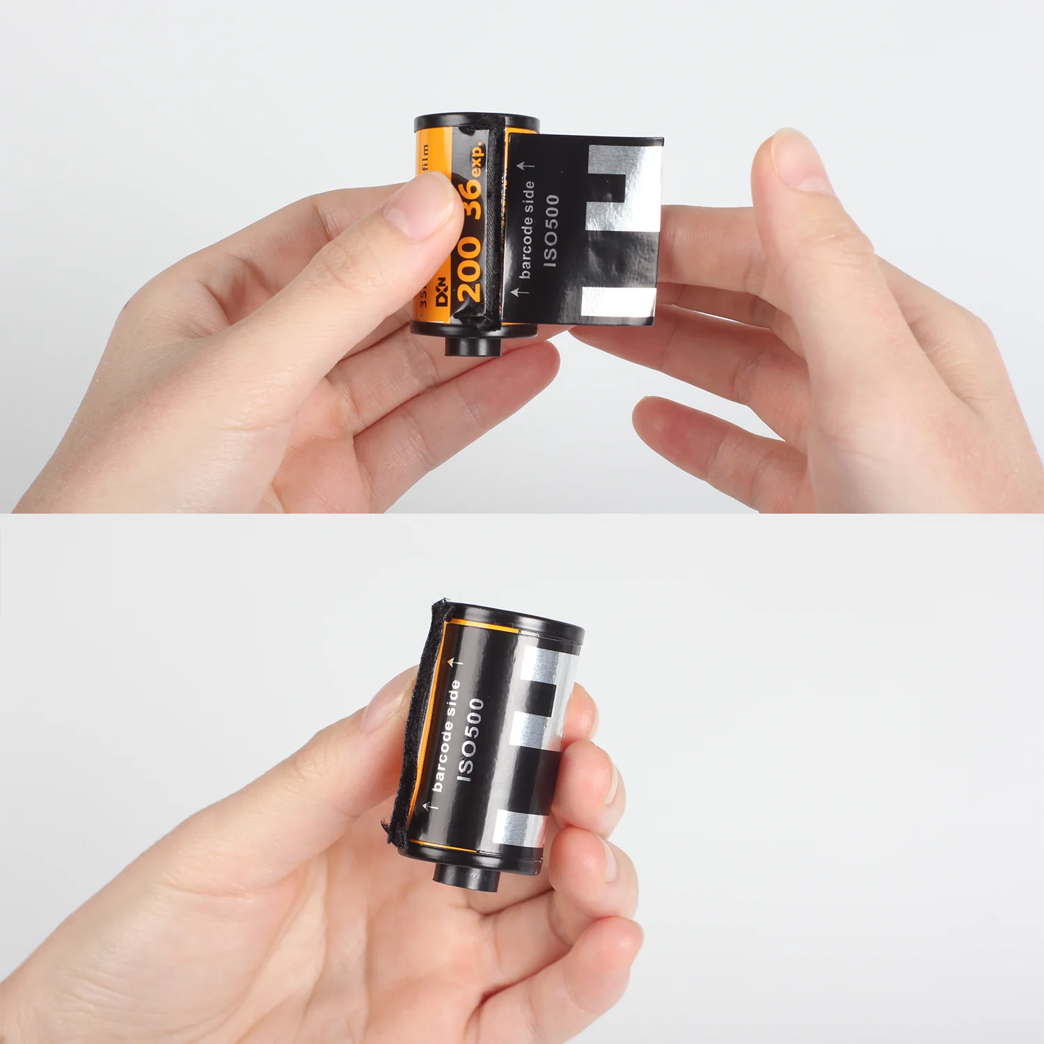 10 หน้า 135 35 มม.ฟิล์ม CASSETTE DX รหัสสติกเกอร์ ISO50 100 200 250 400 500 จํานวนมากป้ายฟิล์มมือม้วนอัตโนมัติ-ISO ตรวจพบ