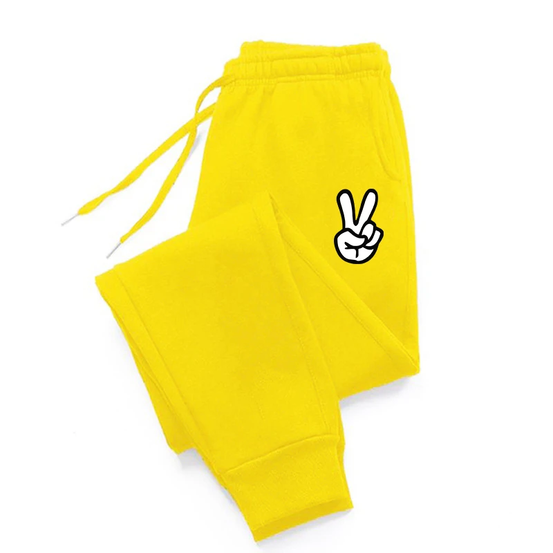 

Biye gestureDesign Women Sweatpant Warm Drawstring Trousers Warm Long Joggers Sport Fashion Trousers