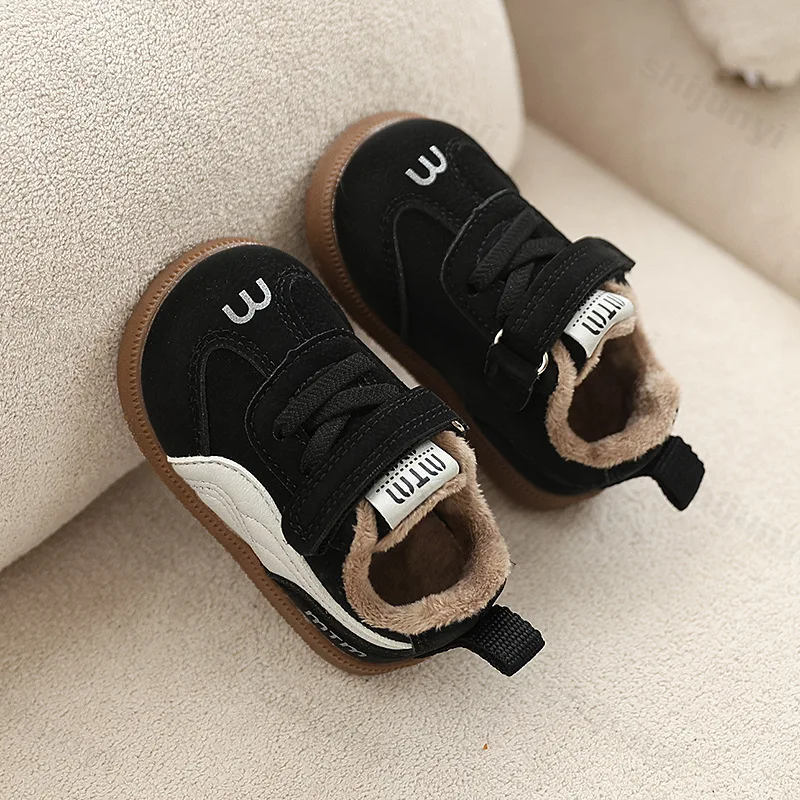 طفل رضيع أحذية رياضية كاجوال شتاء جديد بنات بنين أحذية رياضية لينة وحيد موضة أطفال حذاء كاجوال حذاء المشي الرجعية للأطفال #3