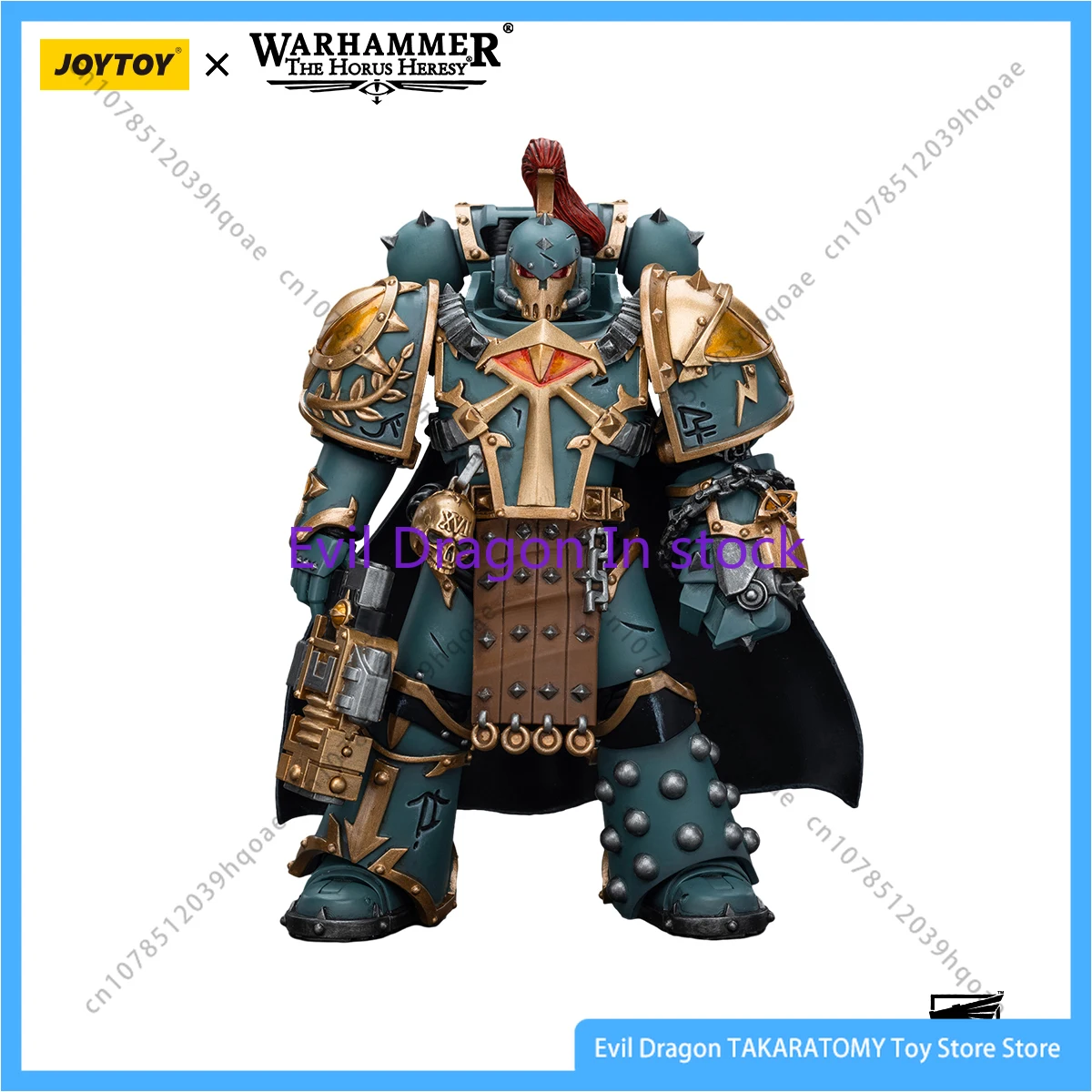 In Stock JOYTOY Warhammer 40k 1/18 Action Figure Anime 12.4cm Sons of Horus Legion Archon with Power Fist Series Model Toy