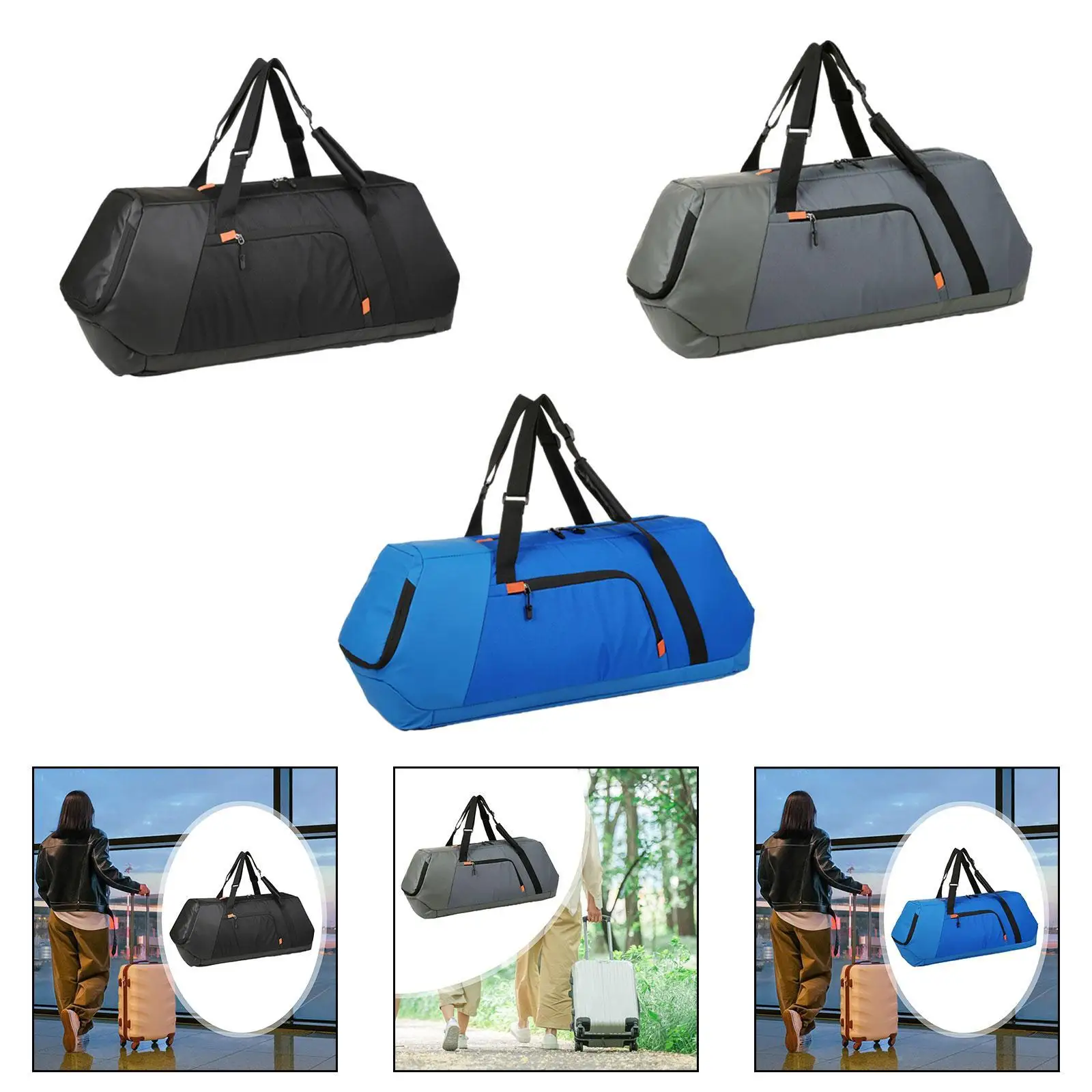 Travel Duffle Bag Lightweight Large Capacity Equipment Badminton Racquet Bag Gym Bag for Weekend Gym Travel Workout Exercise