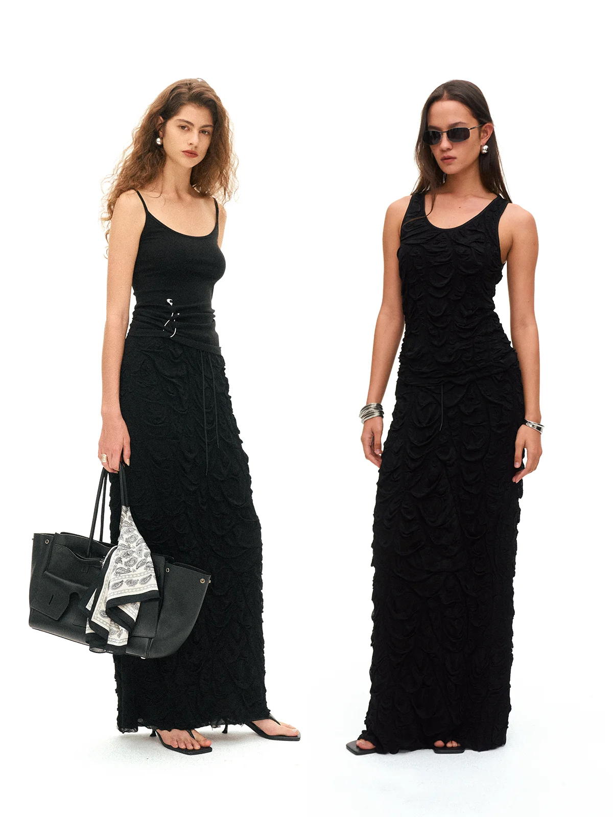 

a Kind Ego Summer 2026 Women's Acetate Pleated Skirt Soft Comfortable Texture Design Midi Skirt No Elastic Waist