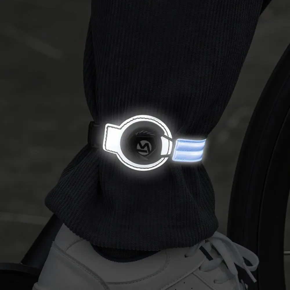 Reflective Bicycle Trouser Bands Adjustable Durable Bike Pants Strap Rotating Quick Lock Night Cycling Tube Strap Outdoor Riding