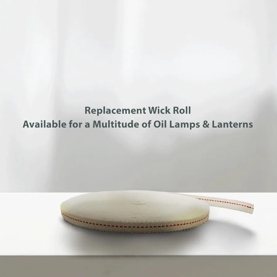 Light of Mine 3, 8 дюймов, 33 фута, 100 хлопковых плоских фитилей для парафинового масла, фонарей на керосине и масляных ламп с натуральной красной палом