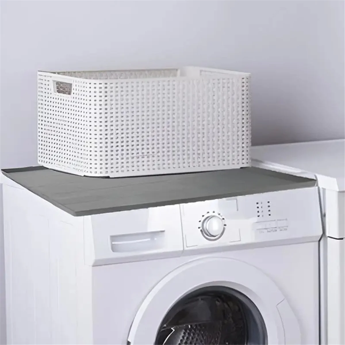 Hot New Dryer Mat for Top of Dryer Silicone Washer Dryer Cover Top Washing Machine Cover Dust-Proof Waterproof Protector Mat B