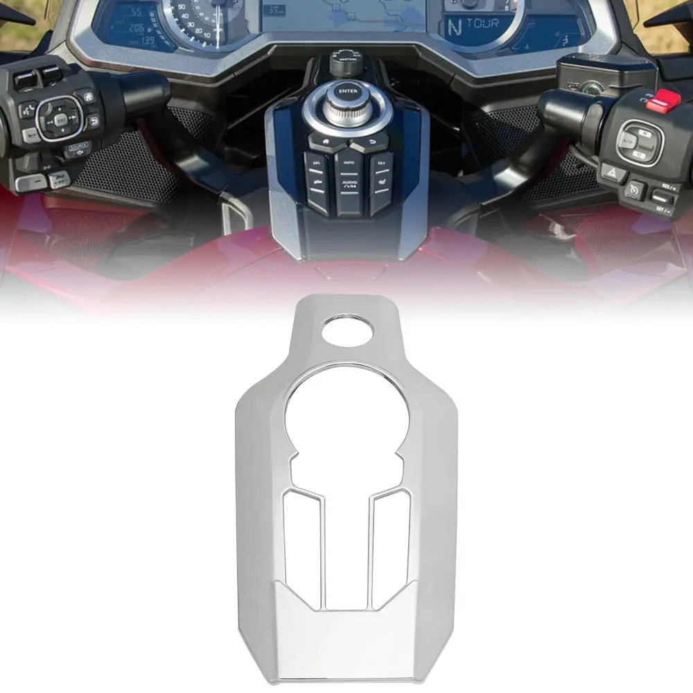 

Motorcycle Switch Panel Cover Fits For Honda Gold Wing Dct Tour Tour Airbag Dct Tour Dct 2018–2025 Chrome Dashboard Trim Cover