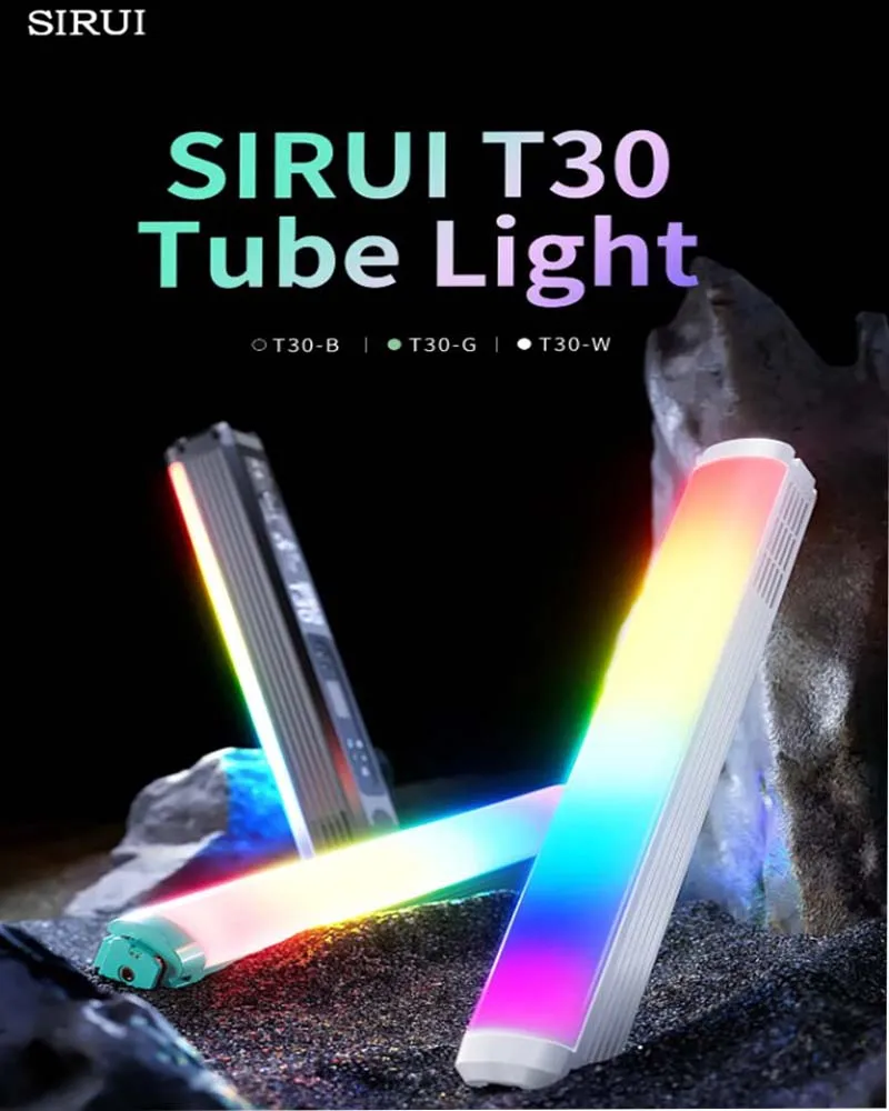 

SIRUI T30 RGB Stick Light 30W Full Color Light 2500K-7000K Handheld LED Light for Short Video Dance Vlog Live