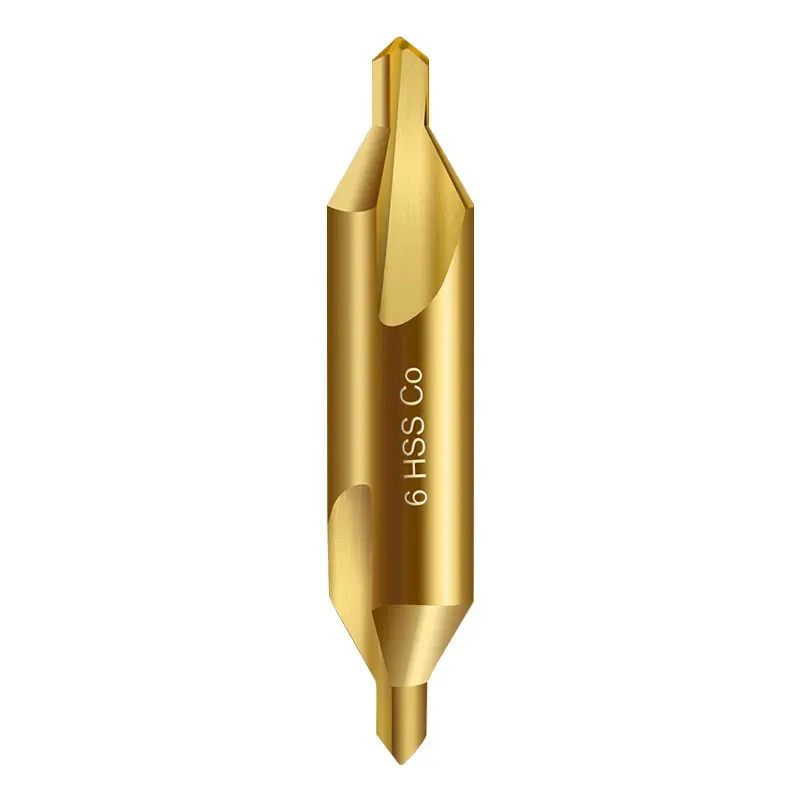 HRB66-68 M35 HSS-Co Cobalt Center Drill Bit 60 Degree Countersink Drill Lathe Mill Hole Opener for Stainless Steel Metalworking