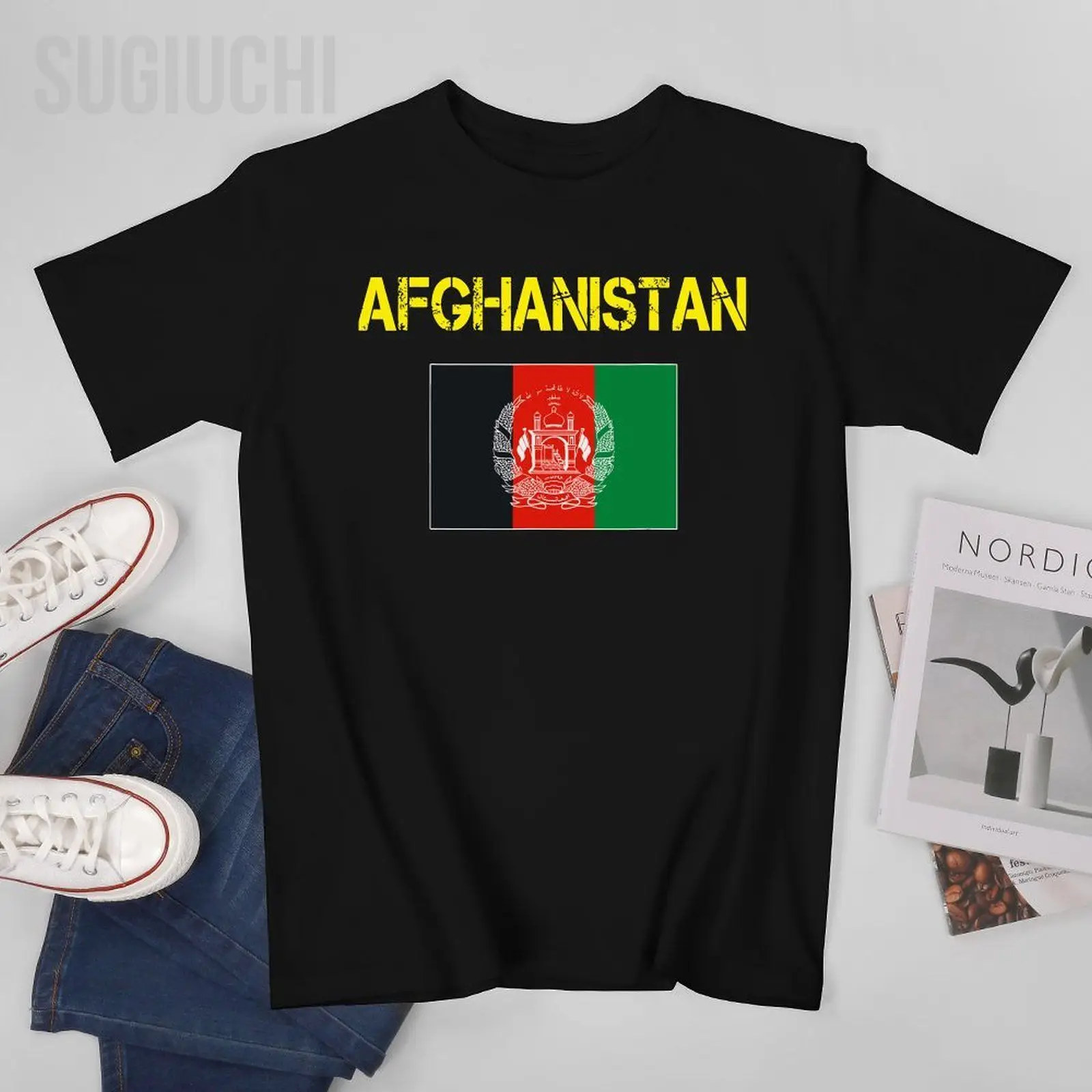 Men Afghanistan,Afghani,Afghanistan Flag of Afghanistan Tshirt Tees O-neck T Shirts Women Boys 100% Cotton Short T-Shirt Unisex