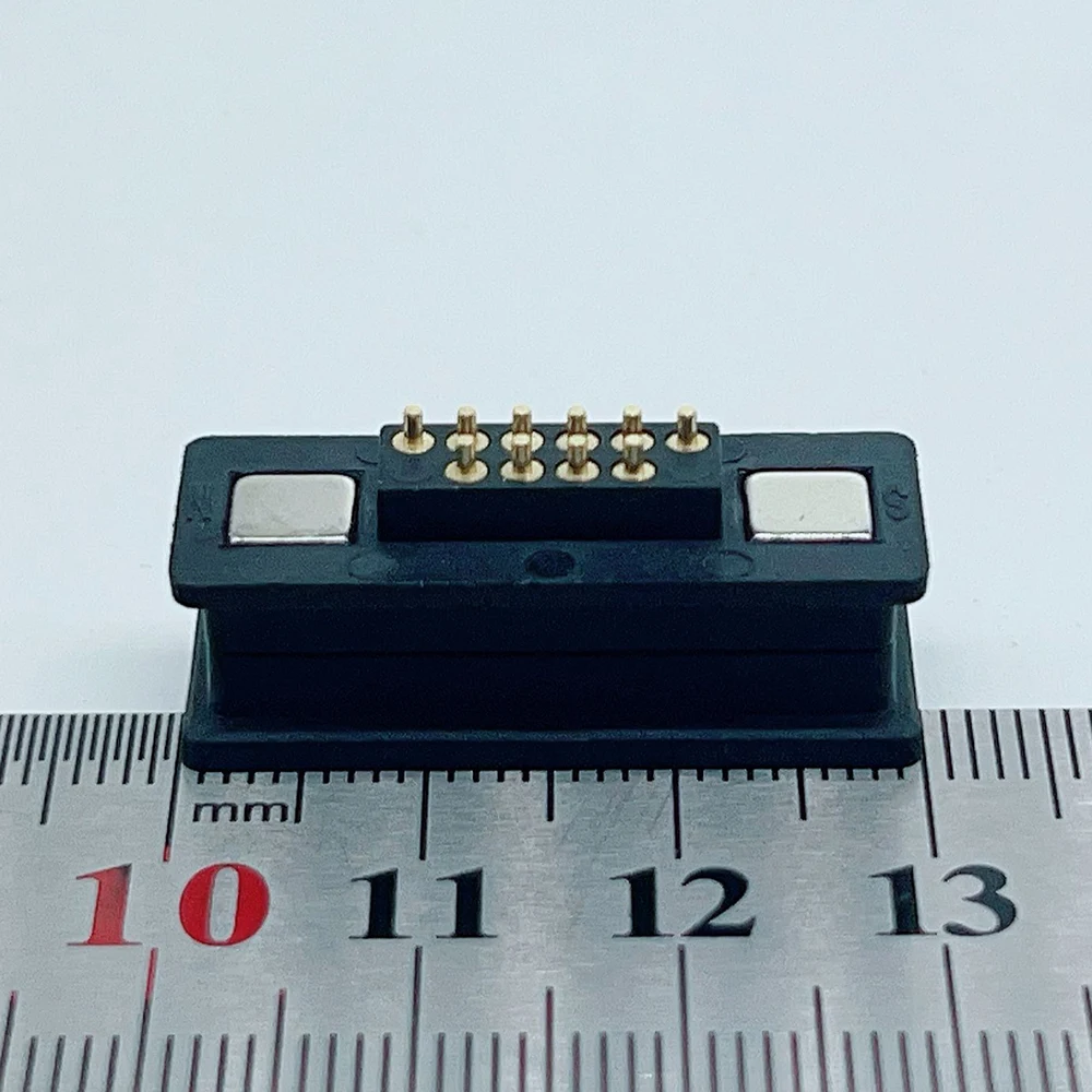 1 Paar 6P 7P 8P 9P 10P 11P 12P 13P 14P 16P 20P Magnetischer Pogo-Pin-Steckverbinder, versenkter, quadratischer, federbelasteter Stromkontakt, Sockel – Detail 8