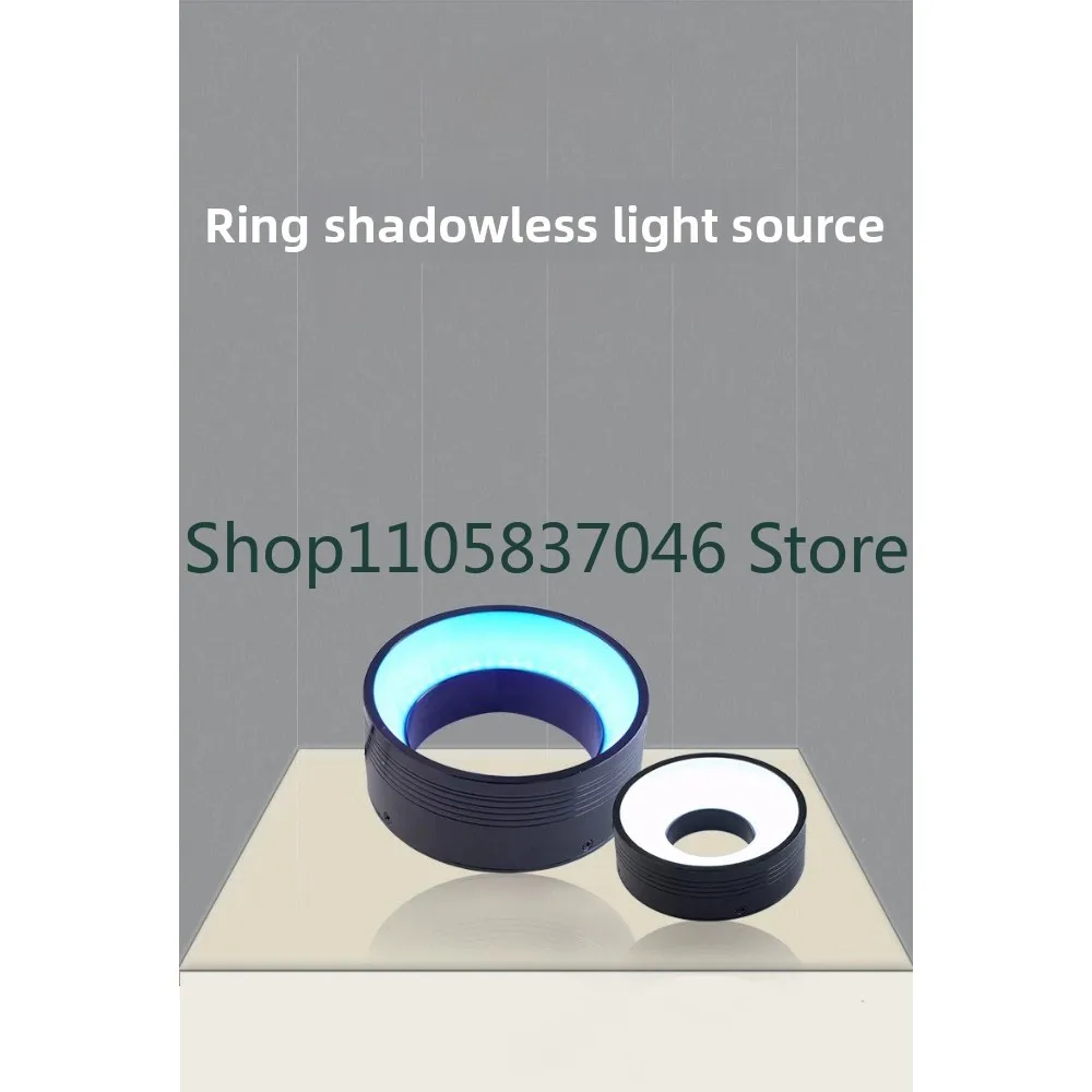 Industrial Camera Microscope Machine Vision LED Ring Shadowless Light Source Appearance Defect Detection Angle Uniformity
