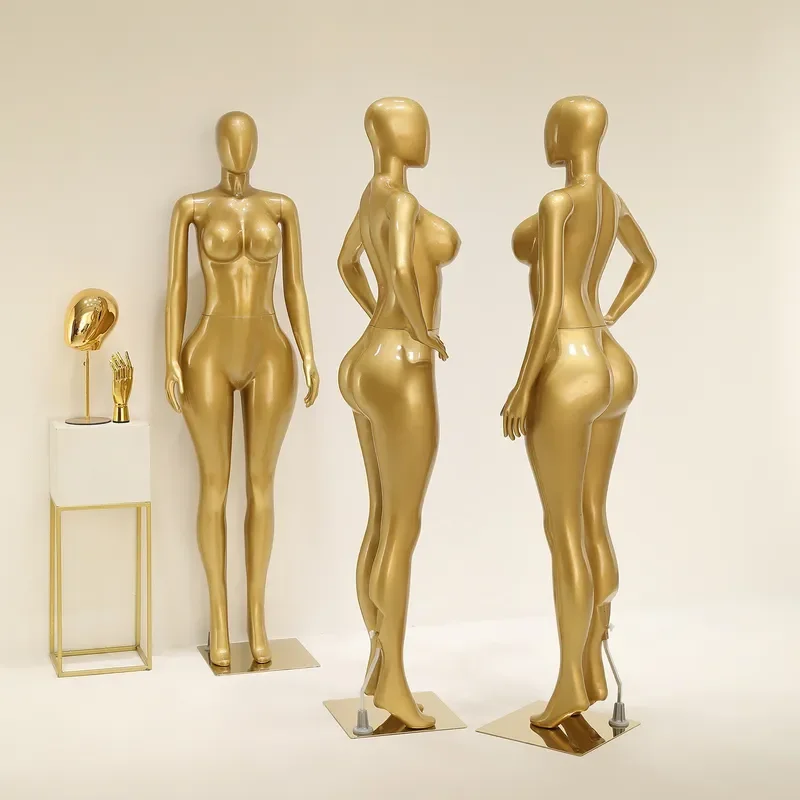 for European American Large Size Model Props Women Clothing Window Half Body Dummy Table Clothing Store Fake Doll Model