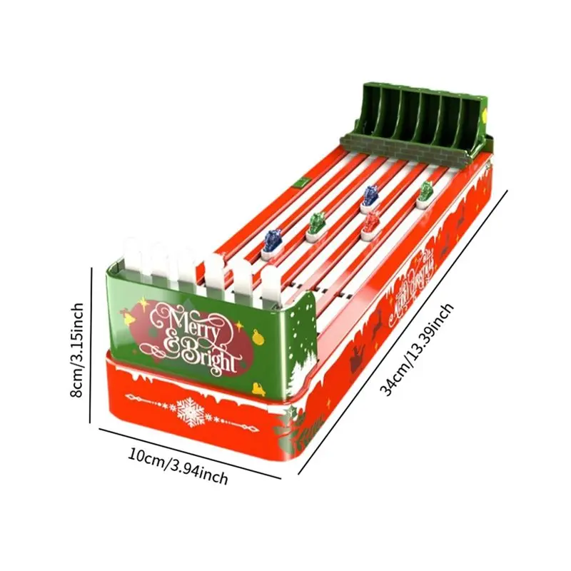 BEDW-Jogo de corrida de cavalos de mesa temático de Natal engraçado para presente de interação familiar lembranças de festa divertidas em casa interativas