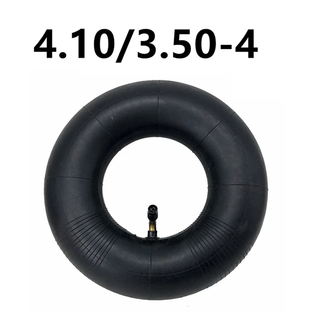 

1/2Pcs 10 Inch 4.10/3.50-4 Bent Valve Trolley Mobility Scooter Kart 260X85 Wearproof Inner Tube E-Scooter Replacement Parts