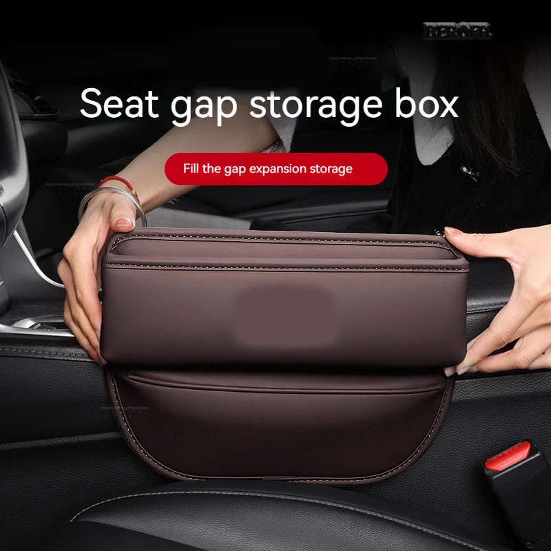 Universal Car Seat Gap Organizer Storage Box Pocket  Wallet Keys Card Cup For Audi tesla Kia Benz BMW Toyota Honda 