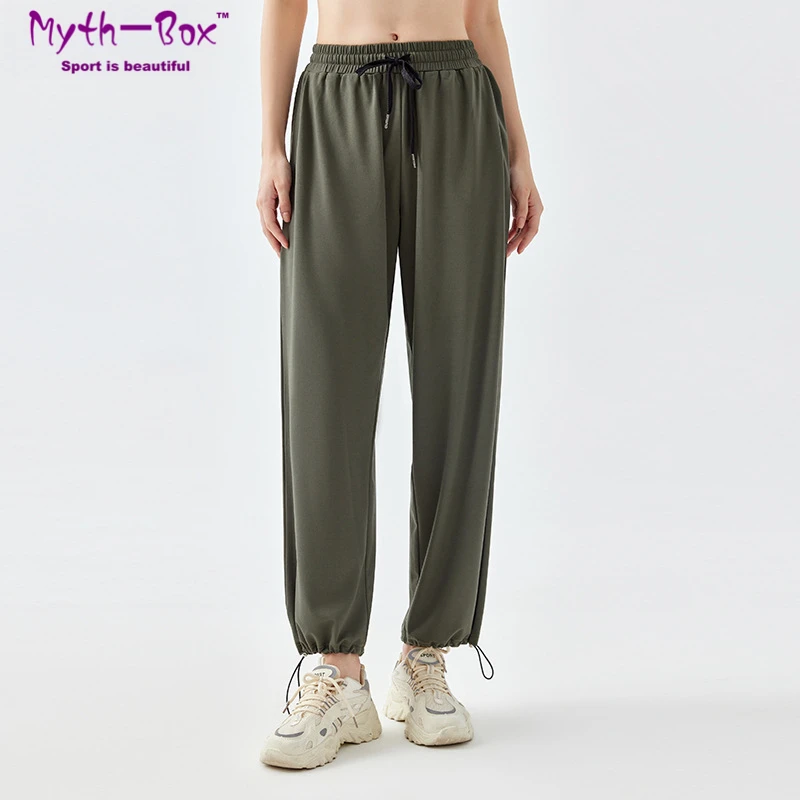 Women Loose Sport Pants High Waist Jogger Pant Drawstring Yoga Harem Pant Elastic Running Trousers Gym Fitness Sweatpants Female
